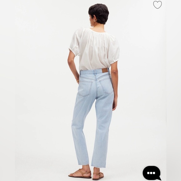 Madewell ‘90s Straight Crop Jeans Fitzgerald Wash Sz 25 - Picture 3 of 16